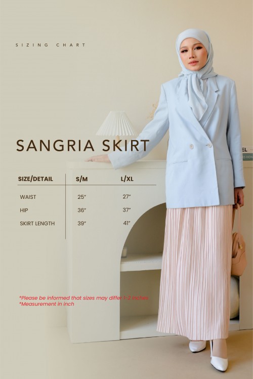 Sangria Skirt in Dusty Pink